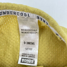 Load image into Gallery viewer, Unisex Bonds, WONDERCOOL zip wondersuit / zippy / romper, EUC, size 000,  