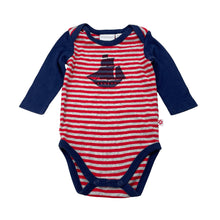 Load image into Gallery viewer, Boys Marquise, soft cotton bodysuit / romper, ship, GUC, size 00,  