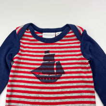 Load image into Gallery viewer, Boys Marquise, soft cotton bodysuit / romper, ship, GUC, size 00,  