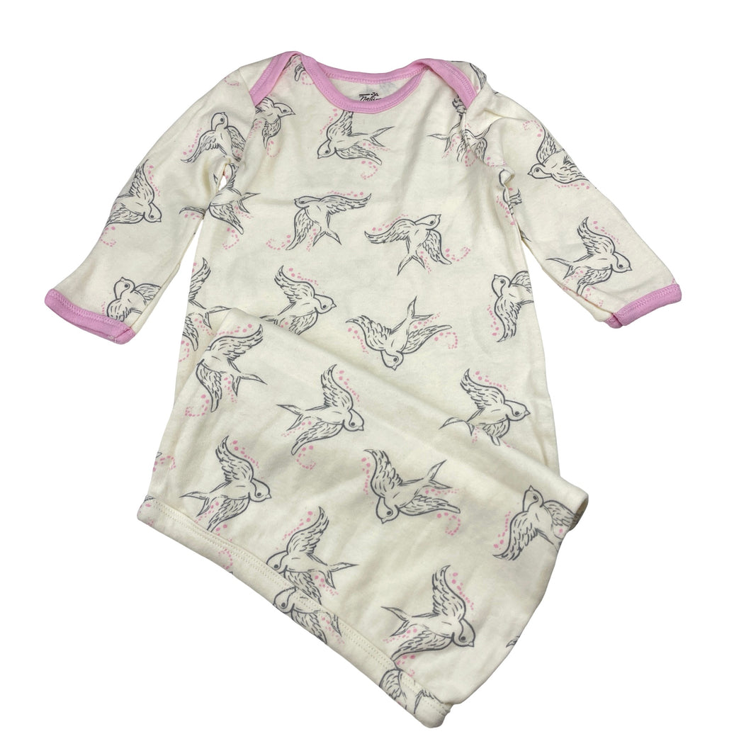 Girls TOUCHED BY NATURE, soft organic cotton sleepsack, EUC, size 000-00,  
