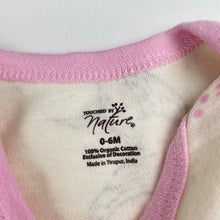 Load image into Gallery viewer, Girls TOUCHED BY NATURE, soft organic cotton sleepsack, EUC, size 000-00,  