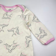 Load image into Gallery viewer, Girls TOUCHED BY NATURE, soft organic cotton sleepsack, EUC, size 000-00,  