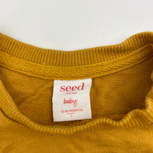 Load image into Gallery viewer, Girls Seed, mustard cotton lightweight sweater / long sleeve top, FUC, size 1,  