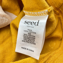 Load image into Gallery viewer, Girls Seed, mustard cotton lightweight sweater / long sleeve top, FUC, size 1,  