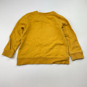 Girls Seed, mustard cotton lightweight sweater / long sleeve top, FUC, size 1,  