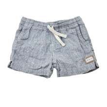 Load image into Gallery viewer, Boys Indie, blue linen shorts, elasticated, GUC, size 0,  