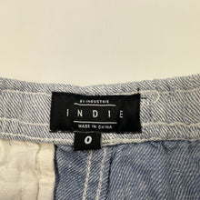 Load image into Gallery viewer, Boys Indie, blue linen shorts, elasticated, GUC, size 0,  