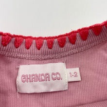 Load image into Gallery viewer, Girls GHANDA, embroidered stretchy singlet top, EUC, size 1-2,  