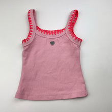 Load image into Gallery viewer, Girls GHANDA, embroidered stretchy singlet top, EUC, size 1-2,  