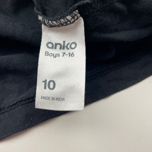 Boys Anko, black cotton tee / top, GUC, size 10,  