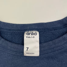 Load image into Gallery viewer, Boys Anko, embroidered cotton sweater / jumper, wolf, GUC, size 7,  