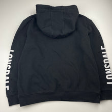 Load image into Gallery viewer, Unisex Lonsdale, black fleece lined hoodie sweater, GUC, size 12,  
