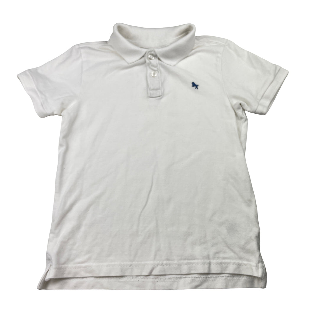 Boys H&M, white cotton polo shirt top, FUC, size 7-8,  