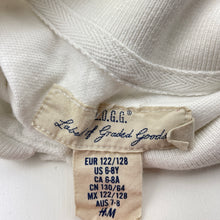 Load image into Gallery viewer, Boys H&amp;M, white cotton polo shirt top, FUC, size 7-8,  