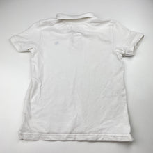Load image into Gallery viewer, Boys H&amp;M, white cotton polo shirt top, FUC, size 7-8,  