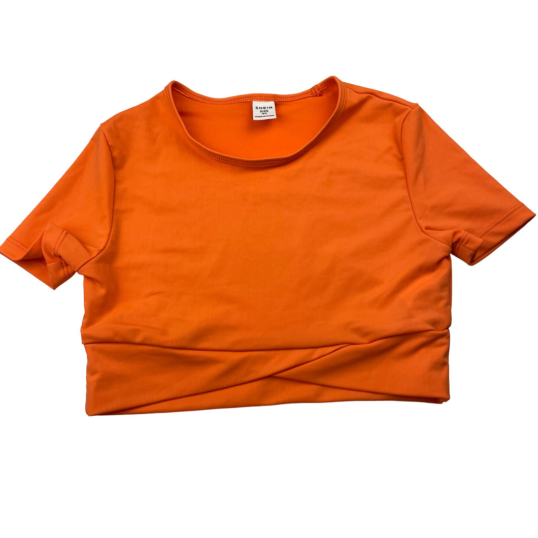 Girls SHEIN, lightweight stretchy cropped top, EUC, size 9,  