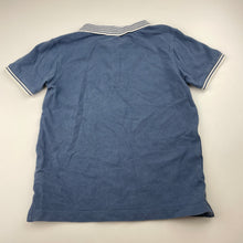 Load image into Gallery viewer, Boys Anko, blue cotton polo shirt top, GUC, size 7,  