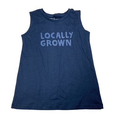 Boys Anko, navy cotton singlet / tank top, EUC, size 8,  