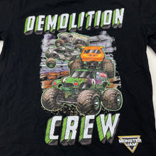 Load image into Gallery viewer, Boys MONSTER JAM, black cotton tee / top, Monster Trucks, EUC, size 7,  