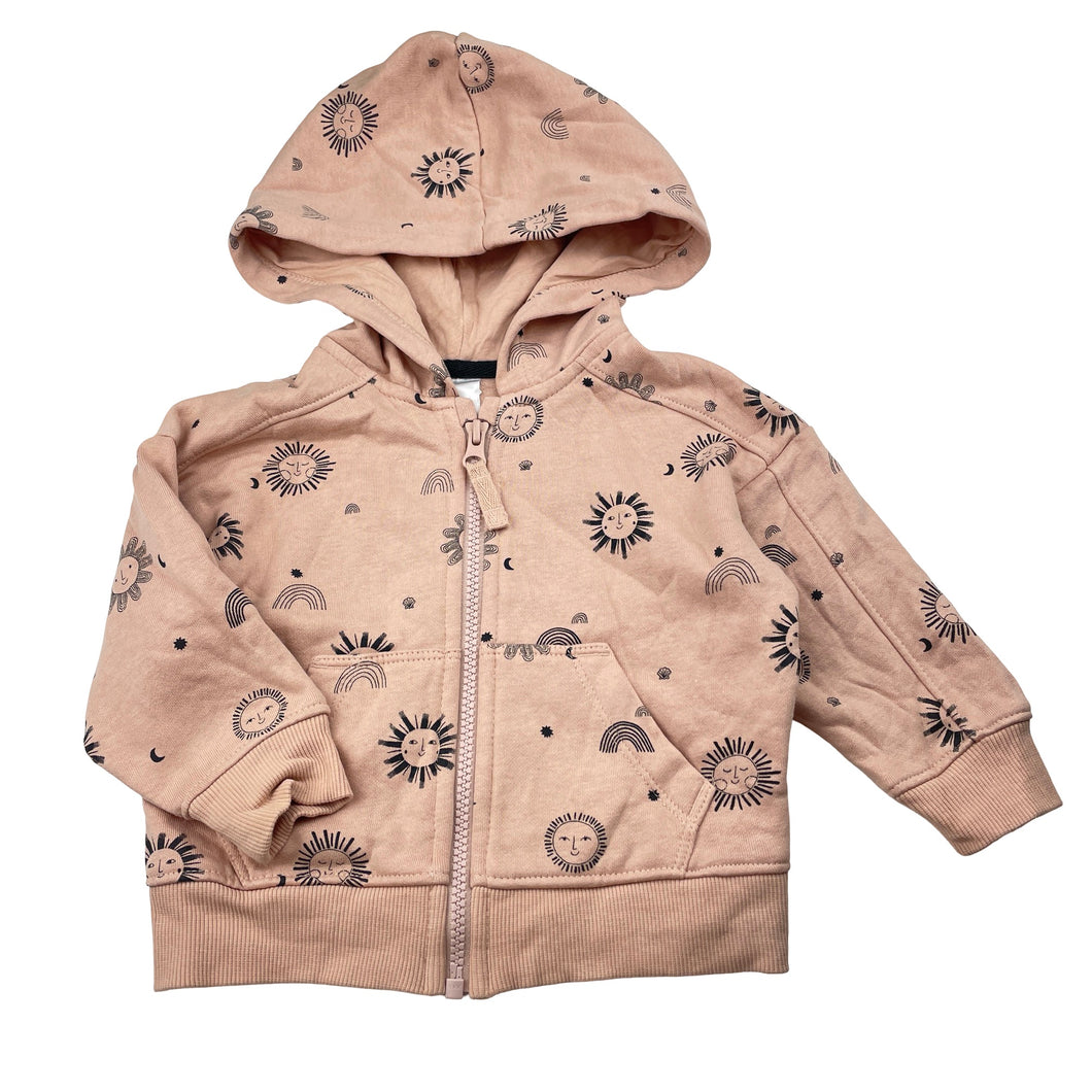 Girls Target, fleece lined zip hoodie sweater, EUC, size 1,  