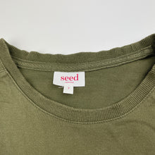 Load image into Gallery viewer, Boys Seed, khaki cotton tee / top, wash fade, FUC, size 7,  
