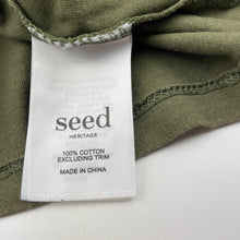 Load image into Gallery viewer, Boys Seed, khaki cotton tee / top, wash fade, FUC, size 7,  