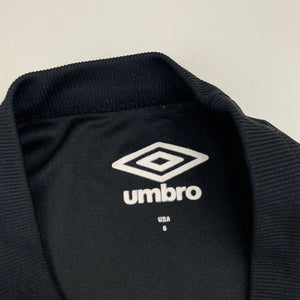 Unisex UMBRO, black sports / activewear top, EUC, size 6,  