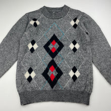 Load image into Gallery viewer, Boys soft feel, knitted sweater / jumper, no labels, armpit to armpit: 35cm, shoulder to cuff: 43cm, FUC, size 7-8,  