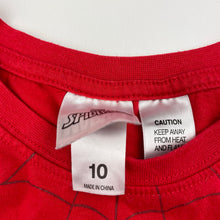 Load image into Gallery viewer, Boys Marvel, Spiderman long sleeve pyjama top, GUC, size 10,  