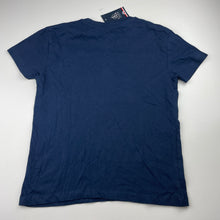 Load image into Gallery viewer, Unisex LYDA France, navy lightweight cotton tee / top, NEW, size 12,  