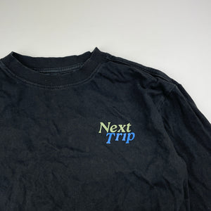 Boys Anko, black cotton long sleeve tee / top, GUC, size 10,  