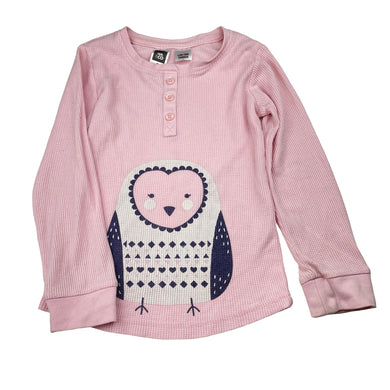 Girls Kids & Co, waffle long sleeve pyjama top, marks on cuffs, FUC, size 5,  
