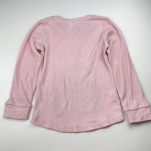 Load image into Gallery viewer, Girls Kids &amp; Co, waffle long sleeve pyjama top, marks on cuffs, FUC, size 5,  