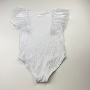 Girls Anko, stretchy tulle trim bodysuit, EUC, size 4,  