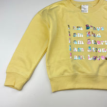 Load image into Gallery viewer, Girls Favourites, yellow fleece lined sweater / jumper, EUC, size 6,  