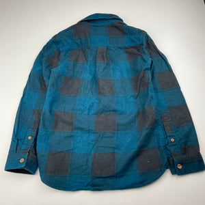 Boys KID, checked flannel cotton long sleeve shirt, EUC, size 8,  