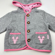 Load image into Gallery viewer, Girls P.EISENHERZ, fleece lined hooded sweater, GUC, size 0-1,  