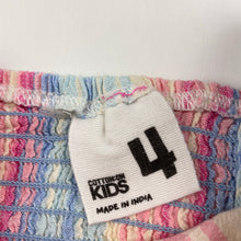 Load image into Gallery viewer, Girls Cotton On, rainbow stripe cotton / linen top, GUC, size 4,  