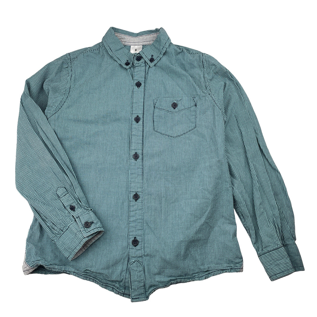 Boys Target, lightweight cotton long sleeve shirt, GUC, size 8,  