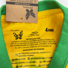 Load image into Gallery viewer, Unisex Morpho, lightweight cotton tee / top, Brazil, NEW, size 4,  