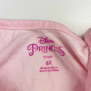 Girls Disney, Princess tee / top, Moana, Rapunzel, Ariel, FUC, size 6,  