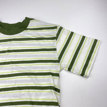 Load image into Gallery viewer, Boys KID, green stripe lightweight cotton tee / top, EUC, size 8,  