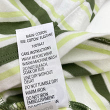 Load image into Gallery viewer, Boys KID, green stripe lightweight cotton tee / top, EUC, size 8,  