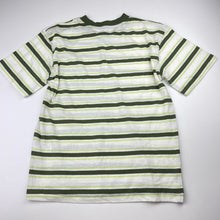 Load image into Gallery viewer, Boys KID, green stripe lightweight cotton tee / top, EUC, size 8,  