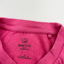 Load image into Gallery viewer, Girls Favourites, pink organic cotton tee / top, FUC, size 4,  