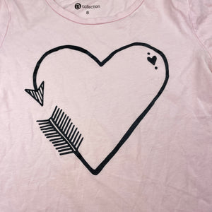 Girls B Collection, lightweight cotton tee / top, GUC, size 8,  