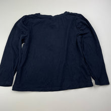 Load image into Gallery viewer, Girls Target, navy cotton long sleeve top, flower, GUC, size 5,  