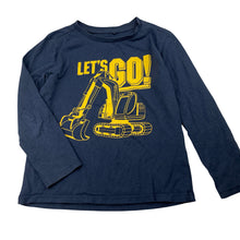 Load image into Gallery viewer, Boys Anko, navy cotton long sleeve top, digger, GUC, size 5,  