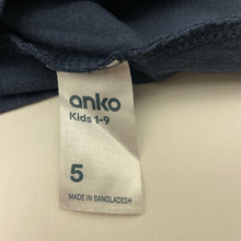 Load image into Gallery viewer, Boys Anko, navy cotton long sleeve top, digger, GUC, size 5,  