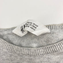 Load image into Gallery viewer, Girls H&amp;M, kinitted cotton sweater / jumper, unicorn, GUC, size 5-6,  